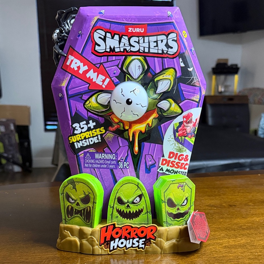 ZURU Smashers Horror House Monster Playset - Purple & Neon Green
